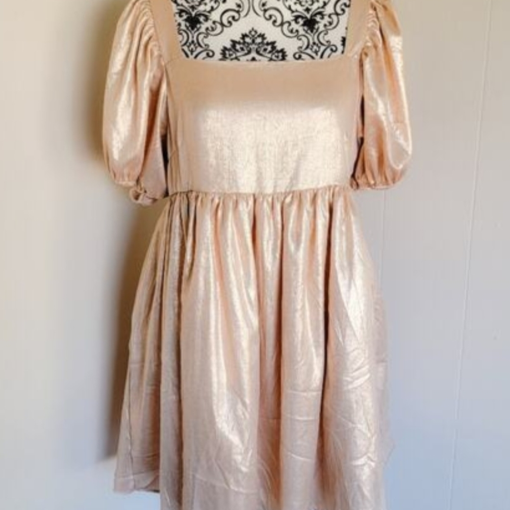 Simply Southern Shimmering Gold  Dress